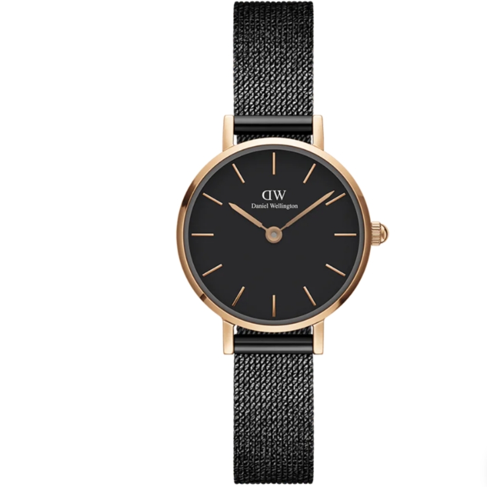 Daniel Wellington Women's Black and Gold Watch